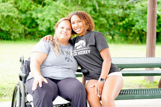 Navy Veteran Diana Woods is grateful for Fisher House as her daughter, Anyia, is set to start college in Iowa this year. Anyia won the Scholarship for Military Children, and plans to play field hockey at college. She is grateful to receive the support for a second time from Fisher House after the family stayed at two Fisher Houses in 2010 to support her mother's cancer battle.